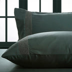Σετ 2τμχ Μαξιλαροθήκες Hauz Vegan Silk Collection 52X92 Green